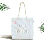 - Canta-4440 - Realhomes Baby Shower Temalı Özel Tasarımlı Dijital Baskılı Çocuk Odası Kumaş Plaj Çantası Realhomes