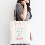 - Canta-4561-1 - Realhomes Unicorn Desenli Özel Tasarımlı Dijital Baskılı Çocuk Odası Kumaş Plaj Çantası Realhomes