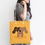 - Canta-4865-1 - Realhomes Realhomes Köpek Desenli Dijital Baskılı Kumaş Plaj Çantası Realhomes