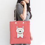 - Canta-4867-1 - Realhomes Realhomes Köpek Desenli Dijital Baskılı Kumaş Plaj Çantası Realhomes