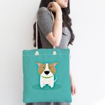 - Canta-4869-1 - Realhomes Realhomes Köpek Desenli Dijital Baskılı Kumaş Plaj Çantası Realhomes