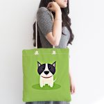 - Canta-4874-1 - Realhomes Realhomes Köpek Desenli Dijital Baskılı Kumaş Plaj Çantası Realhomes