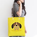- Canta-4884-1 - Realhomes Realhomes Köpek Desenli Dijital Baskılı Kumaş Plaj Çantası Realhomes