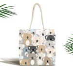- Canta-4910 - Realhomes Realhomes Ayıcıklar Dijital Baskılı Kumaş Plaj Çantası Realhomes