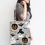 - Canta-4936-1 - Realhomes Realhomes Balkabağı ve Casper Dijital Baskılı Kumaş Plaj Çantası Realhomes