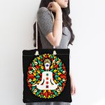 Uzak Doğu Yoga Motifleri Mandala Özel Tasarım Dijital Baskılı Kumaş Plaj Çantası Realhomes