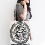 - Canta-5010-1 - Realhomes Realhomes Eski Medusa Özel Tasarım Kumaş Plaj Çantası Realhomes