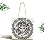 - Canta-5010 - Realhomes Realhomes Eski Medusa Özel Tasarım Kumaş Plaj Çantası Realhomes