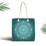 Weave Mandala Desenli Kumaş Plaj Çantası Realhomes