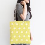 - Canta-527-1 - Realhomes Modern Yıldız Desenli Dijital Baskılı Kumaş Plaj Çantası Realhomes