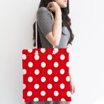 - Canta-542-1 - Realhomes Puantiyeli Dijital Baskılı Kumaş Plaj Çantası Realhomes