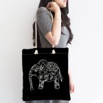 - Canta-5421-1 - Realhomes Retro Mandala Fil Desenli Özel Tasarım Kumaş Plaj Çantası Realhomes