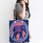 - Canta-5427-1 - Realhomes Rengarenk Bohem Otantik Etnik Fil Desenli Kumaş Plaj Çantası Realhomes