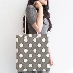 Puantiyeli Dijital Baskılı Kumaş Plaj Çantası Realhomes