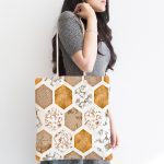 - Canta-5771-1 - Realhomes Geometrik Mermer Motifli Kumaş Plaj Çantası Realhomes