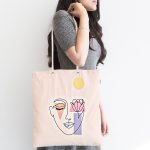 Pembe Zeminde Bohemian Özel Tasarım Kumaş Plaj Çantası Realhomes