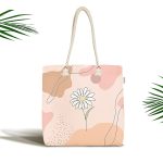 Realhomes Gül Motifli Bohemian Kumaş Plaj Çantası Realhomes