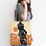 - Canta-5812-1 - Realhomes Başında Vazo Taşıyan Etnik Afrika Desenli Modern Kumaş Plaj Çantası Realhomes