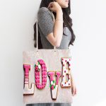 - Canta-64-1 - Realhomes Aşk Temalı Dijital Baskılı Kumaş Plaj Çantası Realhomes