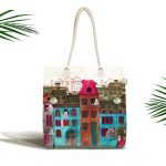 - Canta-70 - Realhomes Ev Motifli Dijital Baskılı Kumaş Plaj Çantası Realhomes