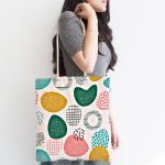 - Canta-7023-1 - Realhomes Sanatsal Modern Tasarımlı Dijital Baskılı Kumaş Plaj Çantası Realhomes