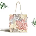 Mavi Zeminli Dümen Ve Halat Desenli Dijital Baskılı Kumaş Plaj Çantası Realhomes