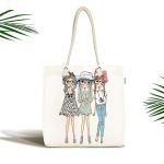 Fashion Girls Dijital Baskılı Kumaş Plaj Çantası Realhomes