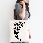 - Canta-767-1 - Realhomes  Modern Kelebek Dijital Baskılı Kumaş Plaj Çantası Realhomes