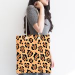 - Canta-7997-1 - Realhomes Pastel Zemin Üzerinde Geometrik Desenli Dijital Baskılı Kumaş Plaj Çantası Realhomes