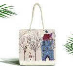 Kar Manzaralı Dijital Baskılı Kumaş Plaj Çantası Realhomes