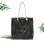 Sevgililer Günü Temalı Özel Tasarım Dijital Baskılı Kumaş Plaj Çantası Realhomes