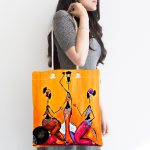 Etnik Arap 3 Kız Tasarımlı Dijital Baskılı Kumaş Plaj Çantası Realhomes