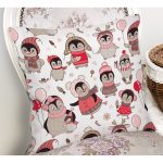 - Mobile - Realhomes Realhomes Sevimli Penguen ve Yavruları Özel Tasarım Dijital Baskılı Modern Yastık Kırlent Kılıfı Realhomes