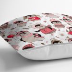 - Mobile - Realhomes Realhomes Sevimli Penguen ve Yavruları Özel Tasarım Dijital Baskılı Modern Yastık Kırlent Kılıfı Realhomes