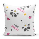 - merry christmas - Realhomes  Realhomes Panda Princess Tasarımlı Dijital Baskılı Modern Yastık Kırlent Kılıfı Realhomes