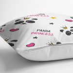 - merry christmas - Realhomes  Realhomes Panda Princess Tasarımlı Dijital Baskılı Modern Yastık Kırlent Kılıfı Realhomes