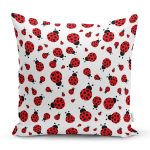 - Basic RGB - Realhomes Realhomes Uğurböceği Motifli Özel Tasarım Dijital Baskılı Modern Yastık Kırlent Kılıfı Realhomes