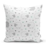 Realhomes Pofuduk Kuzu Tasarımlı Dijital Baskılı Modern Yastık Kırlent Kılıfı Realhomes