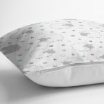 Realhomes Pofuduk Kuzu Tasarımlı Dijital Baskılı Modern Yastık Kırlent Kılıfı Realhomes