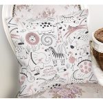 - seamless pattern - Realhomes Realhomes Sevimli Hayvanlar Çizimli Özel Tasarım Dijital Baskılı Modern Yastık Kırlent Kılıfı Realhomes