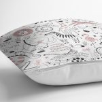 - seamless pattern - Realhomes Realhomes Sevimli Hayvanlar Çizimli Özel Tasarım Dijital Baskılı Modern Yastık Kırlent Kılıfı Realhomes