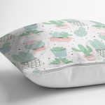 - Основные RGB - Realhomes Realhomes Küçük Kaktüs Motifli Özel Tasarım Dijital Baskılı Modern Yastık Kırlent Kılıfı Realhomes