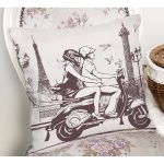 Motorcu Desenli Dijital Baskılı Dekoratif Modern Yastık Kırlent Kılıfı Realhomes