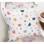 Realhomes Renkli Kelebekler Özel Tasarım Dijital Baskılı Modern Yastık Kırlent Kılıfı Realhomes