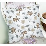 - Rh-K1070-1 - Realhomes Realhomes Zıpzıp Maymuncuk Özel Tasarım Dijital Baskılı Modern Yastık Kırlent Kılıfı Realhomes