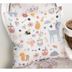 Realhomes Sevimli Hayvanlar Tasarımlı Dijital Baskılı Modern Yastık Kırlent Kılıfı Realhomes