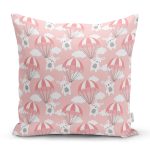 - Print - Realhomes Realhomes Paraşütlü Tavşan Motifli Özel Tasarım Dijital Baskılı Modern Yastık Kırlent Kılıfı Realhomes