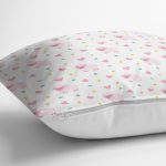 Realhomes Pembe Kuzucuk Özel Tasarım Dijital Baskılı Modern Yastık Kırlent Kılıfı Realhomes