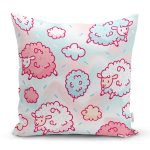 Realhomes Renkli Kuzucuk Özel Tasarım Dijital Baskılı Modern Yastık Kırlent Kılıfı Realhomes