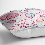 Realhomes Renkli Kuzucuk Özel Tasarım Dijital Baskılı Modern Yastık Kırlent Kılıfı Realhomes